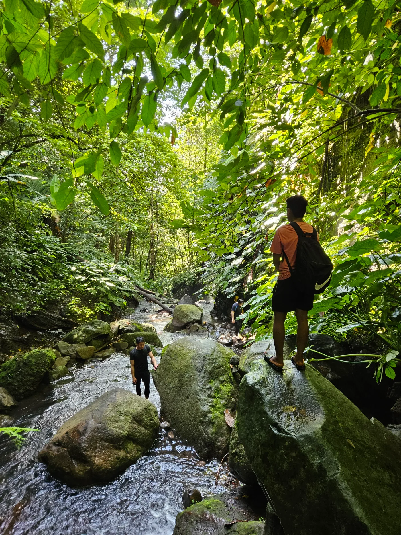 Boulders and River trekking going to Agila Falls